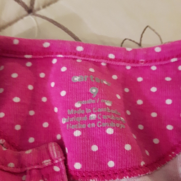 size 9M baby girls cute polka dotted onesie - Picture 3 of 7